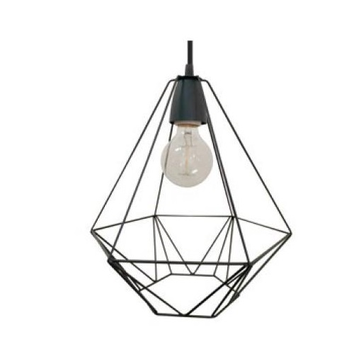 Colgante tipo diamante color negro